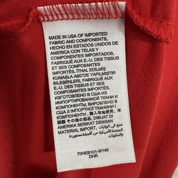 Bebe Long Sleeve Knit Maxi Dress Small Red Swarovski Crystal Rhinestone Logo USA - Picture 9 of 16